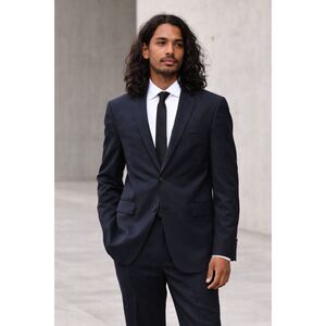 Gianni Uomo Gold Label Super 140s Wool Suit 2pc Blazer & Pants Navy 36R